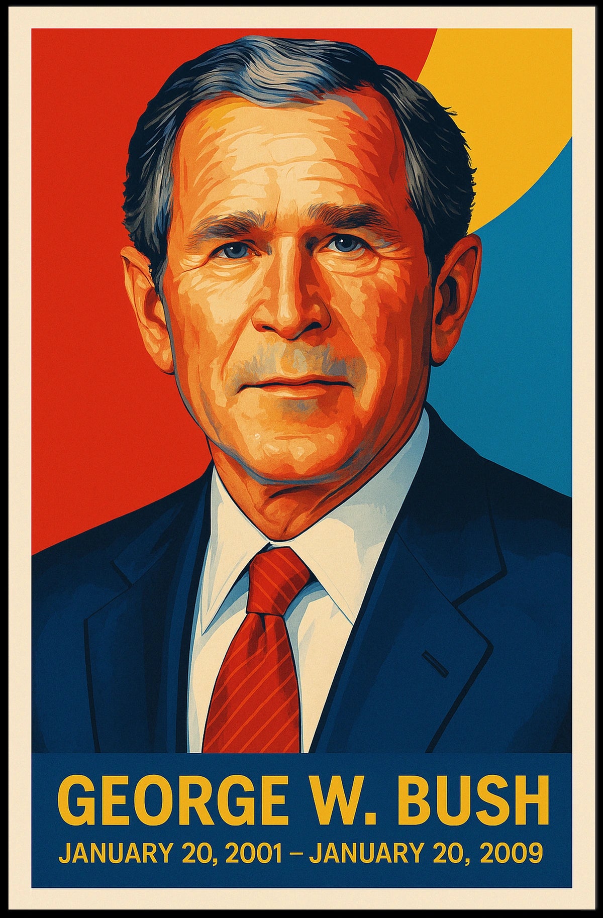 George W. Bush Presidential Portrait Poster