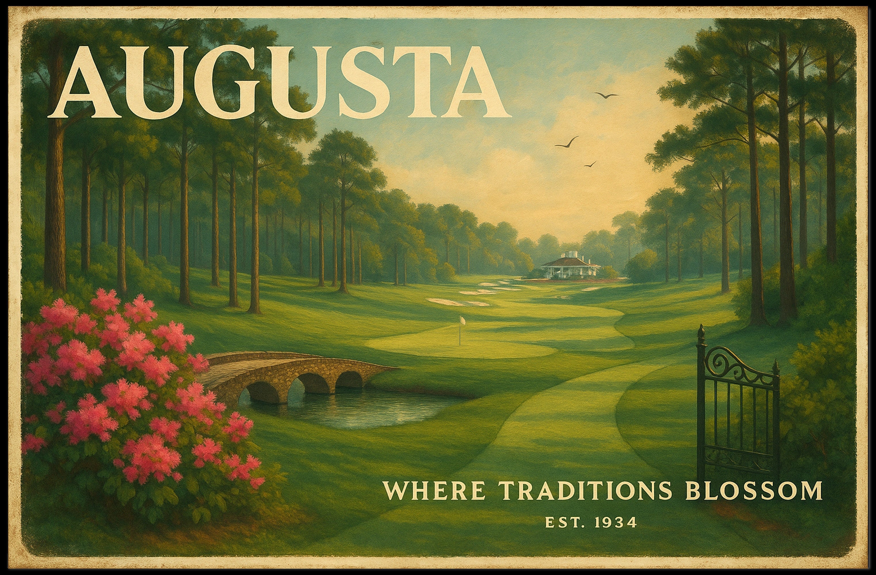 Augusta Traditions Travel Poster Wall Art