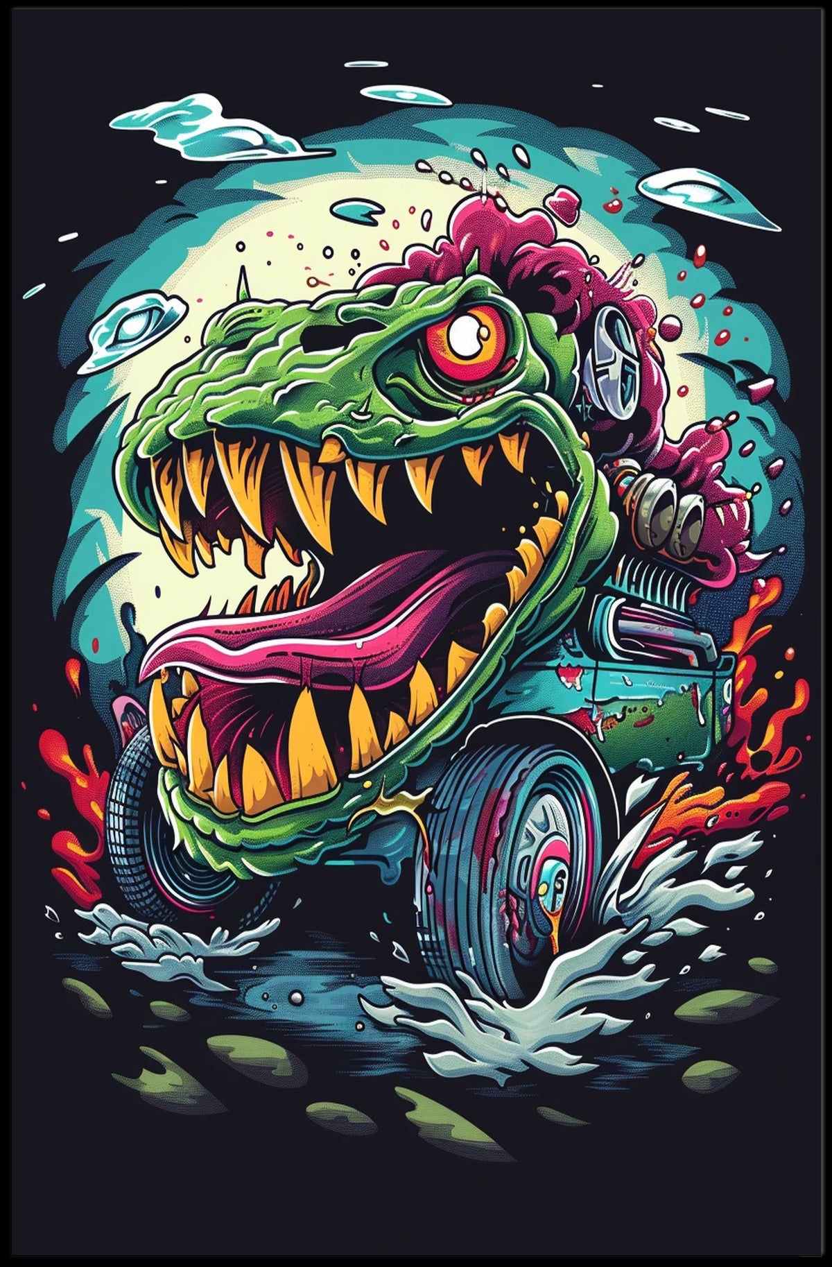 Monster Machine Mayhem Poster