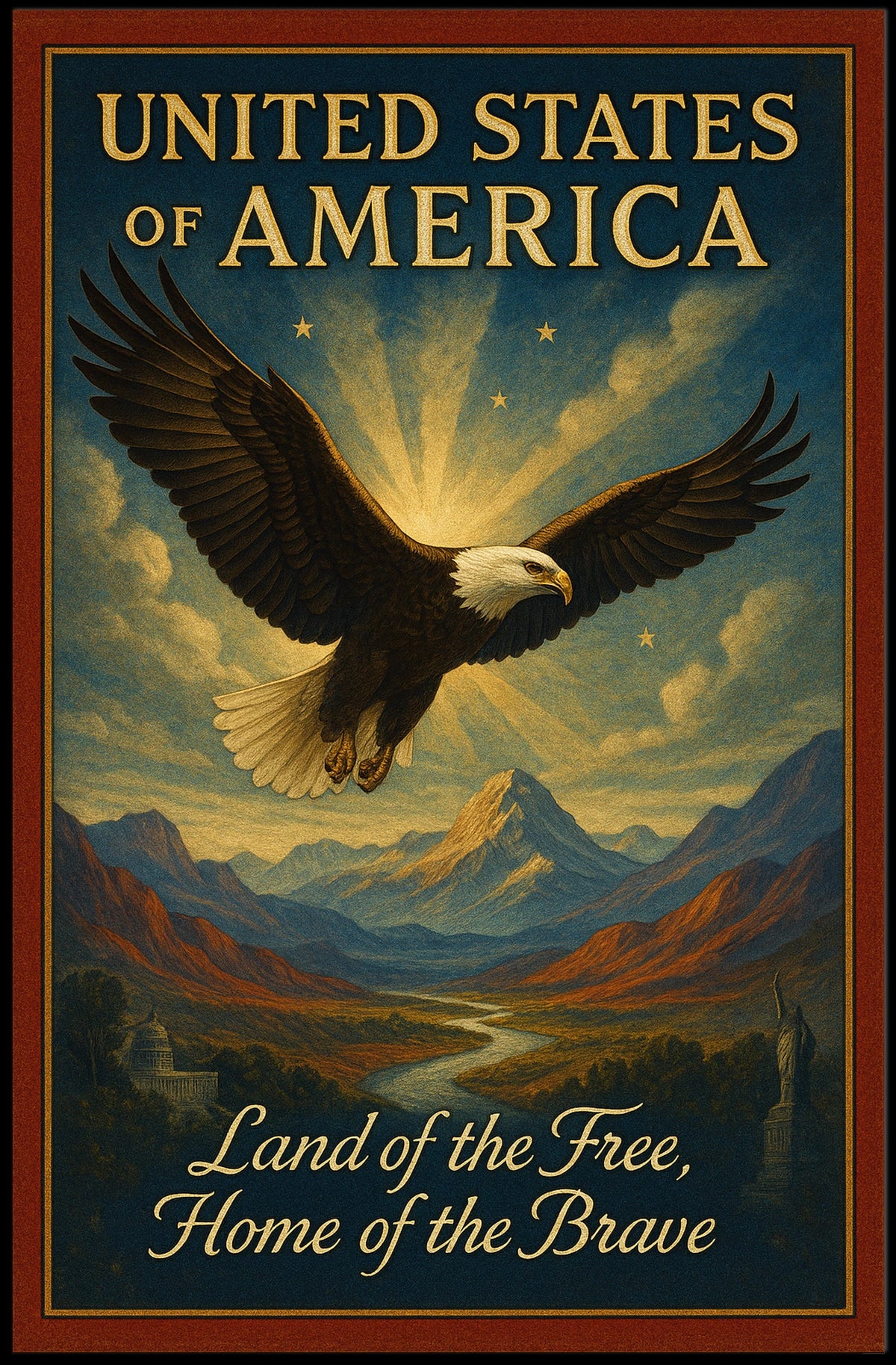 Land of the Free, Home of the Brave Poster