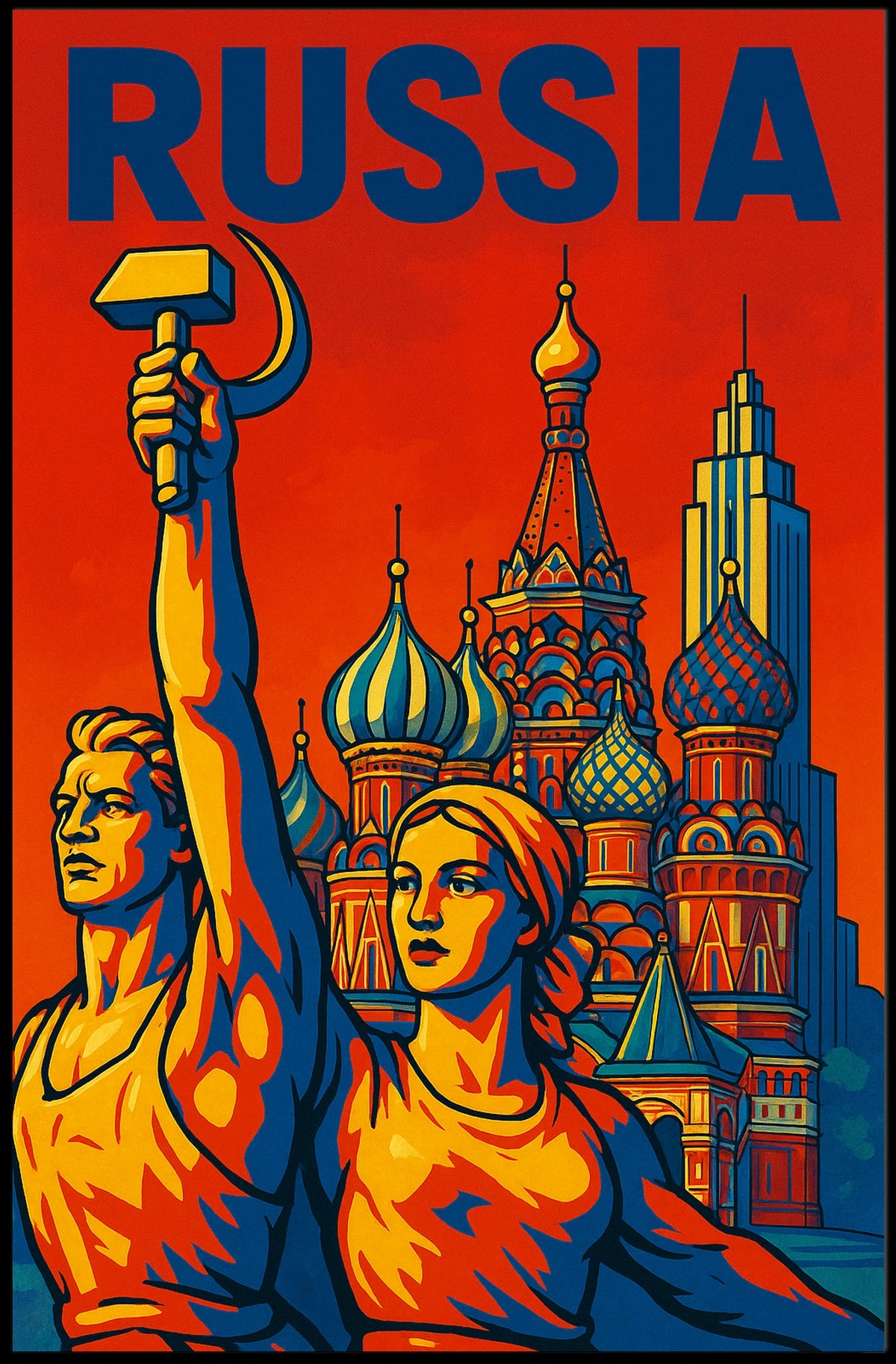Russia A Tribute to Soviet Art Poster