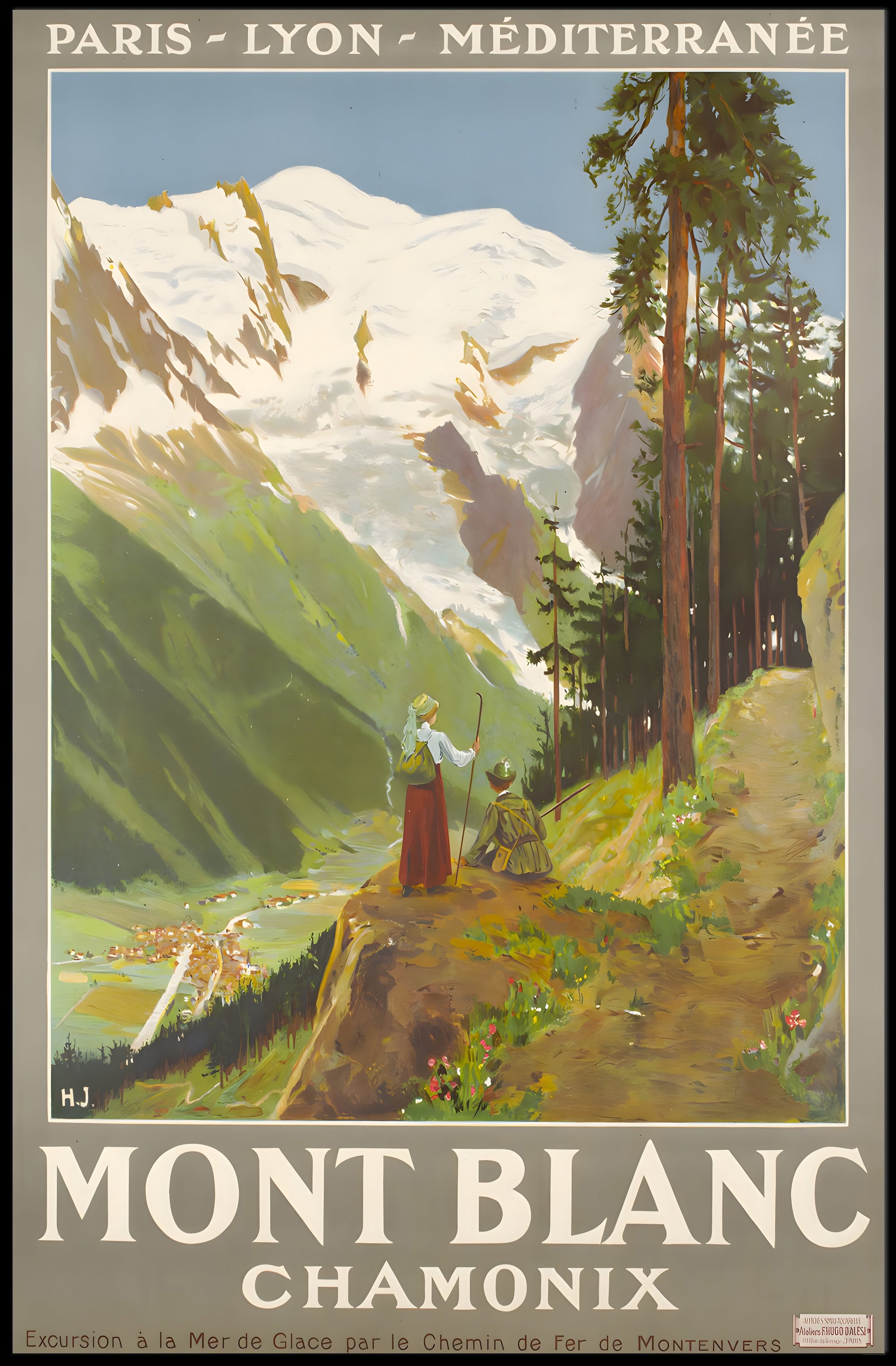 Mont Blanc Adventure Travel Poster PosterGoat