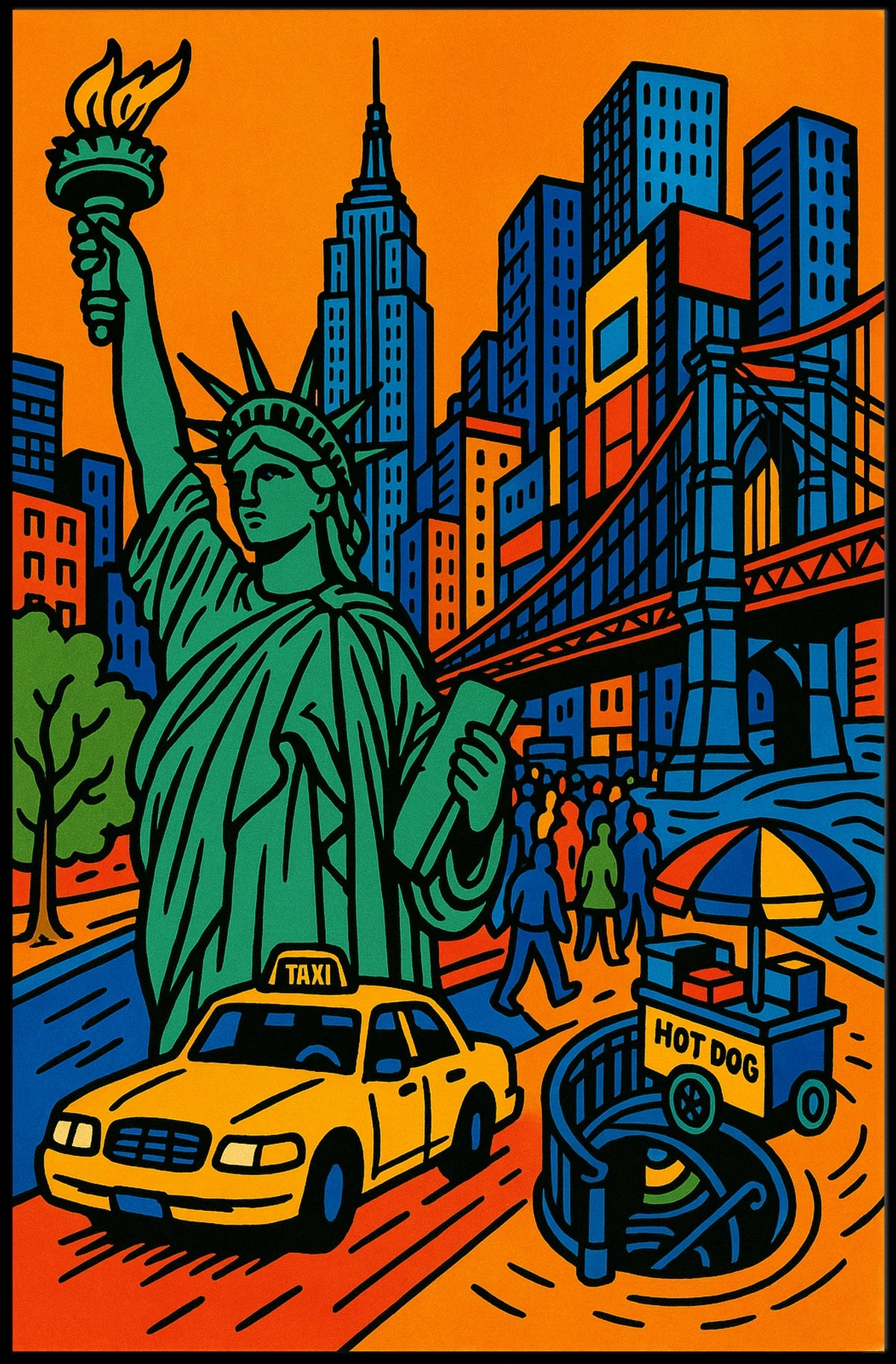 Iconic New York Poster