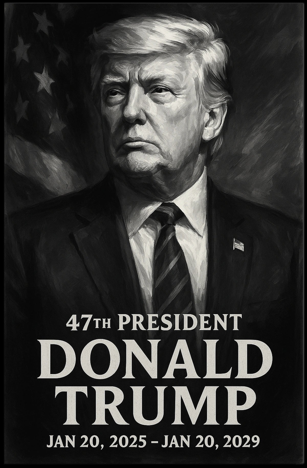 Donald Trump 47th President Poster