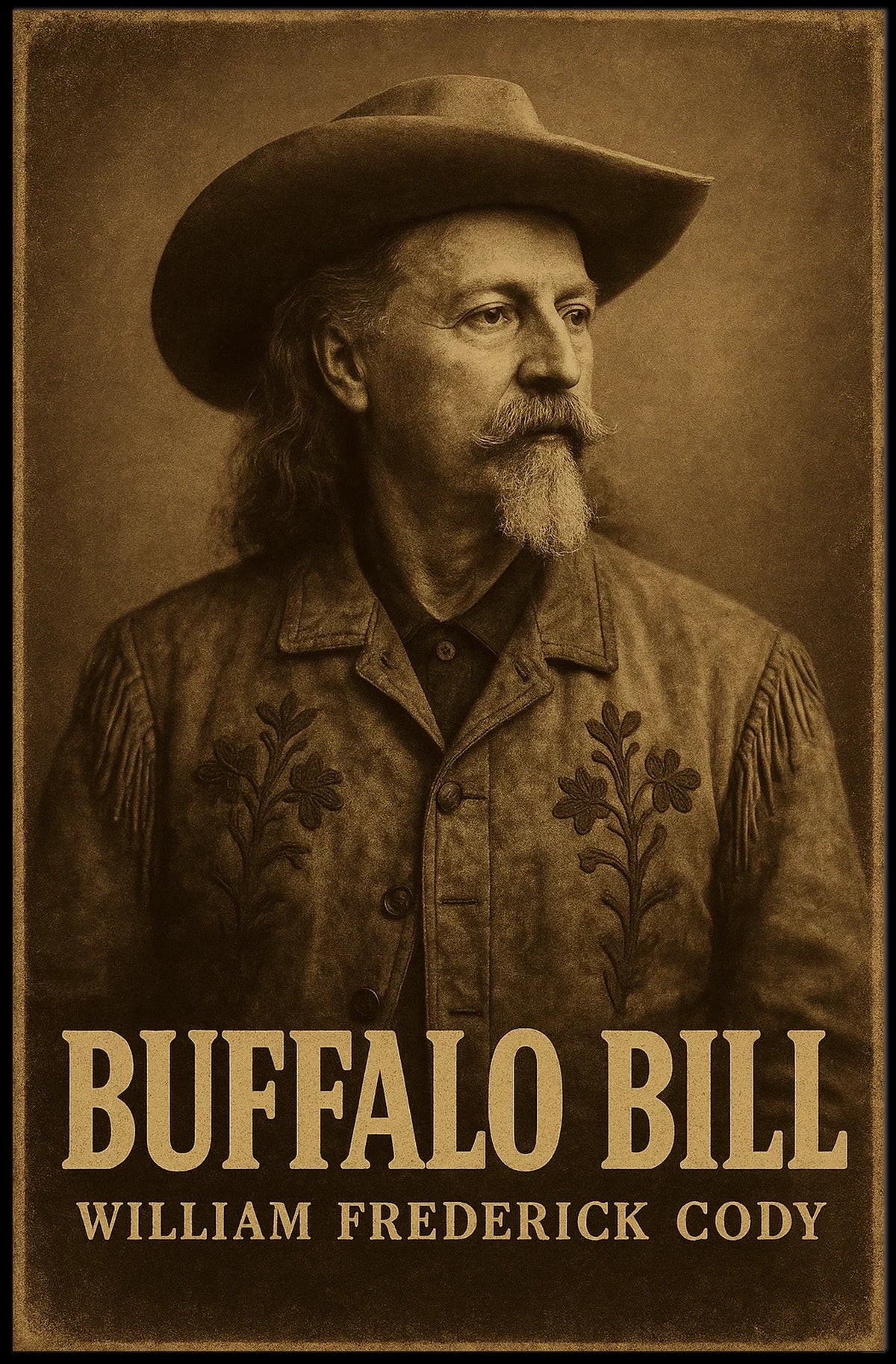 Buffalo Bill Wild West Classic Historical Poster