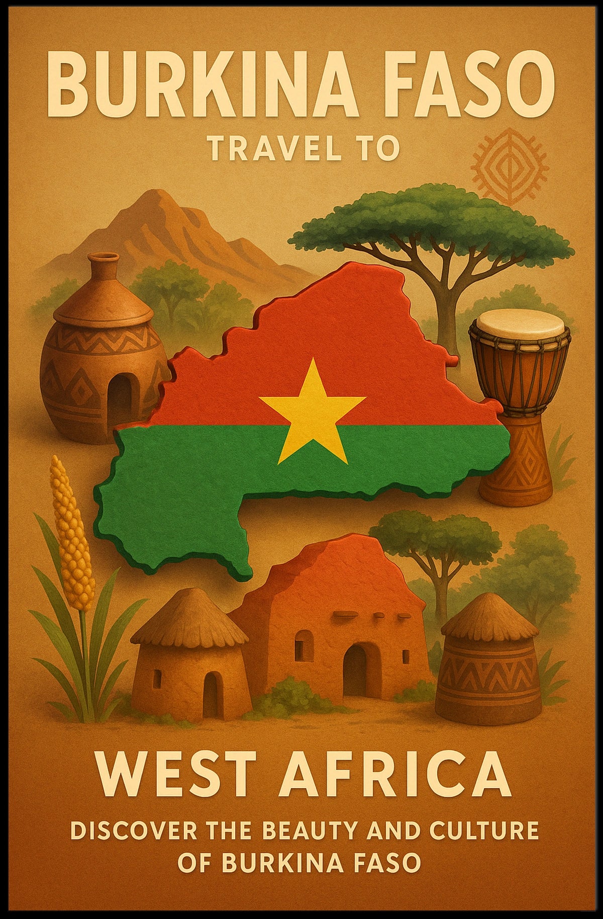 Discover Burkina Faso Poster