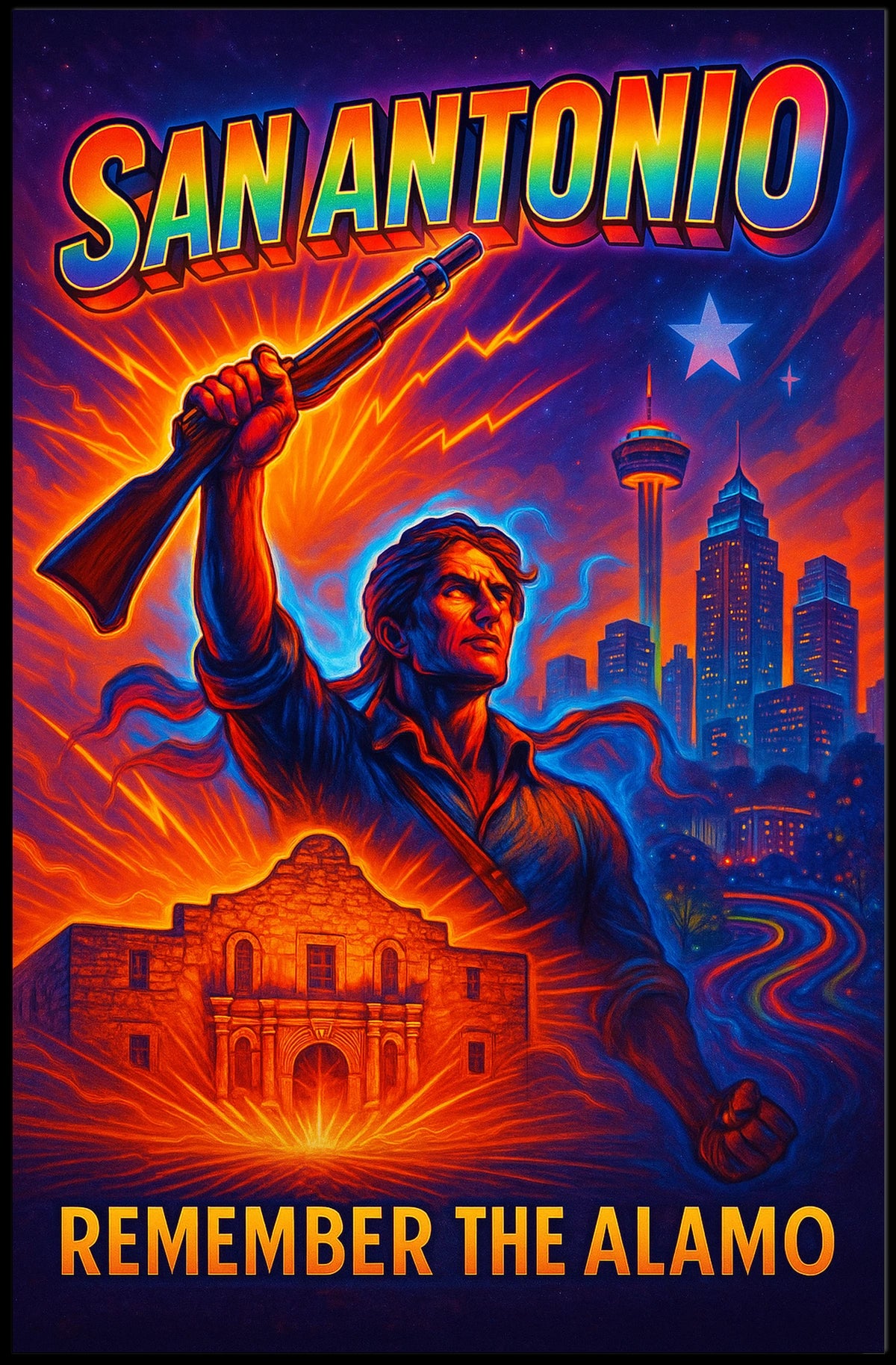 Remember The Alamo Poster