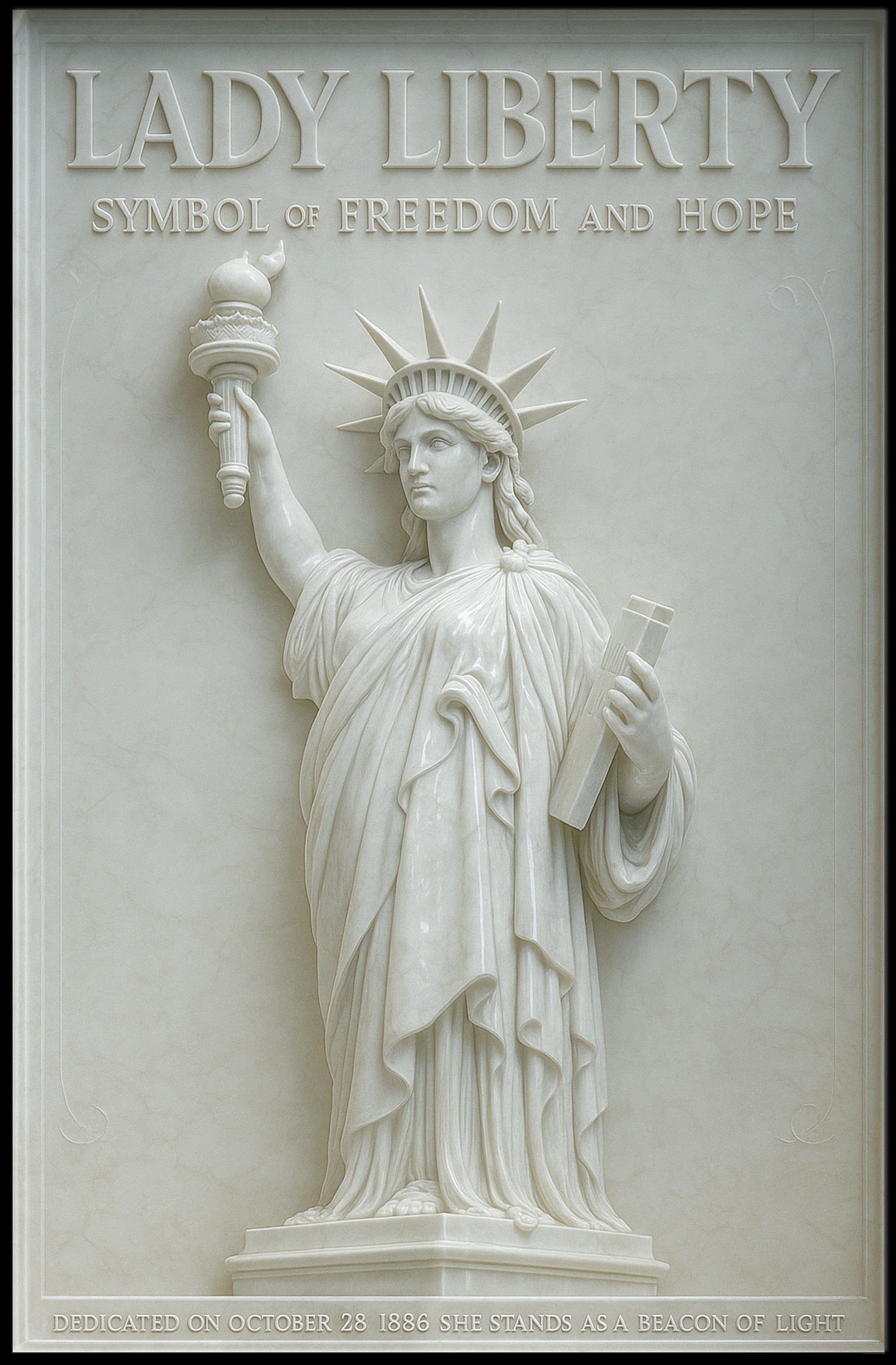 Lady Liberty Freedom Hope Cultural Heritage Poster