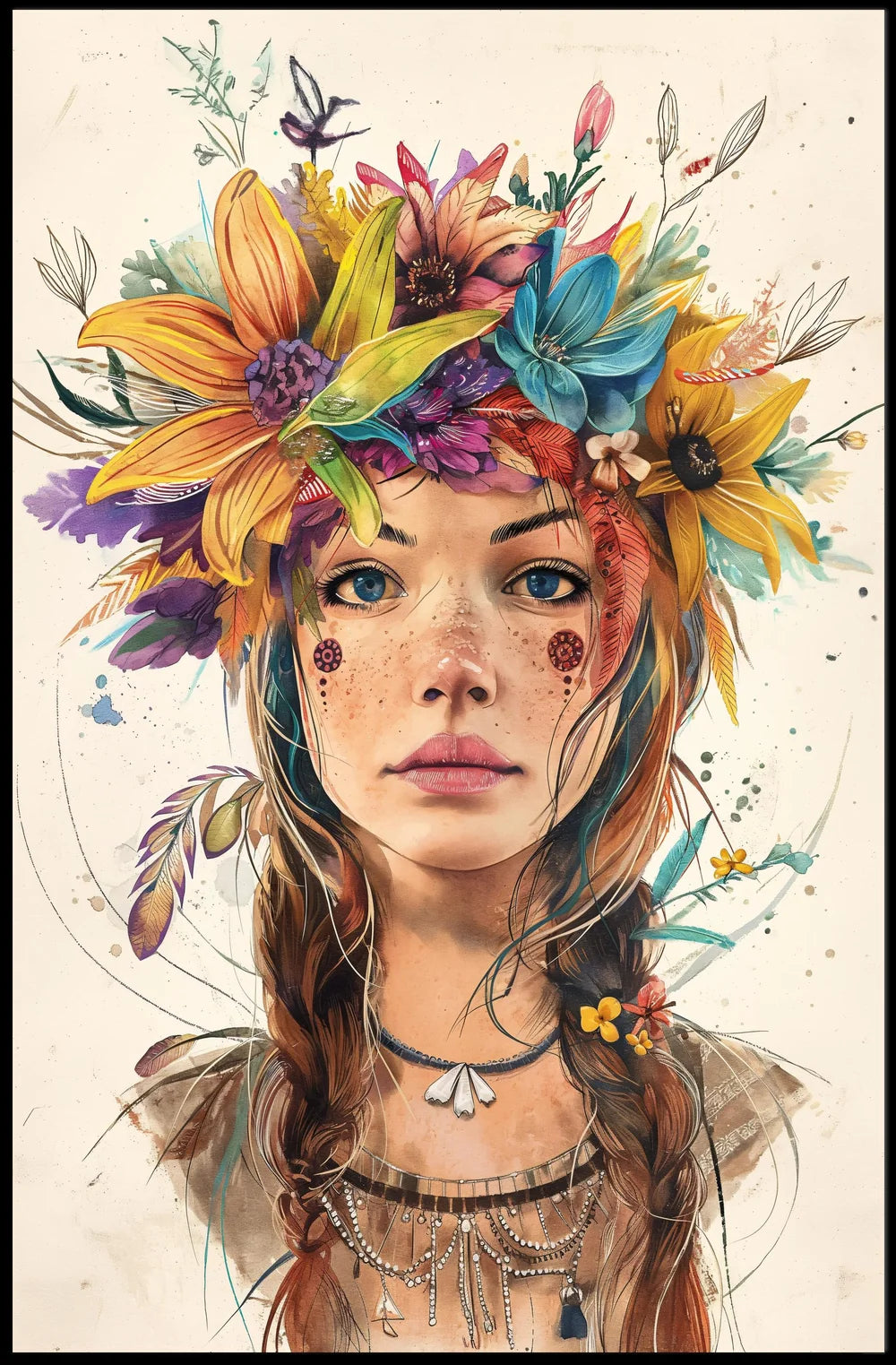 Abstract Nature-Inspired Art Poster