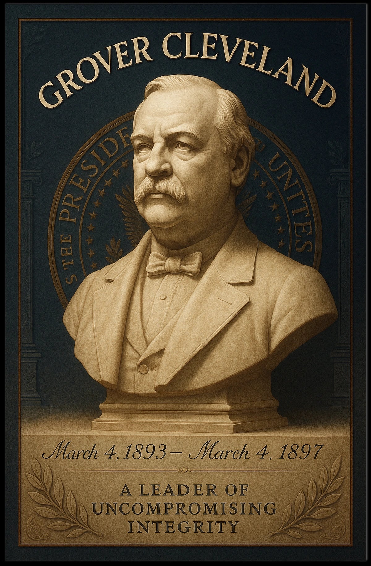 Grover Cleveland 24th President Poster