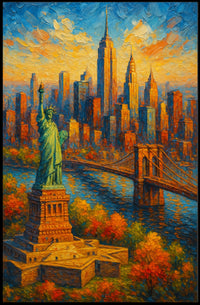Autumn in New York Cityscape Painting