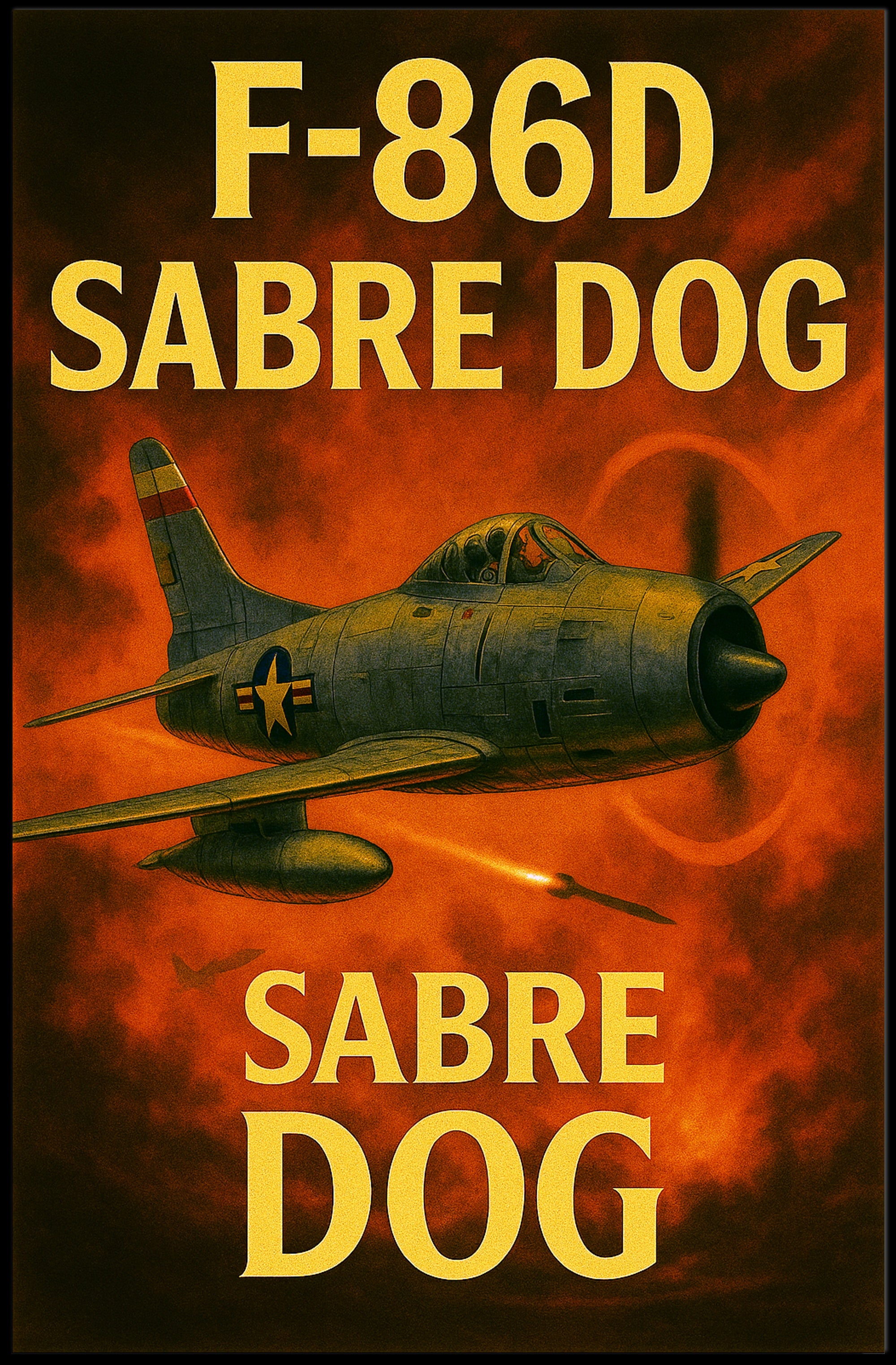 F-86D Sabre Dog Poster PosterGoat