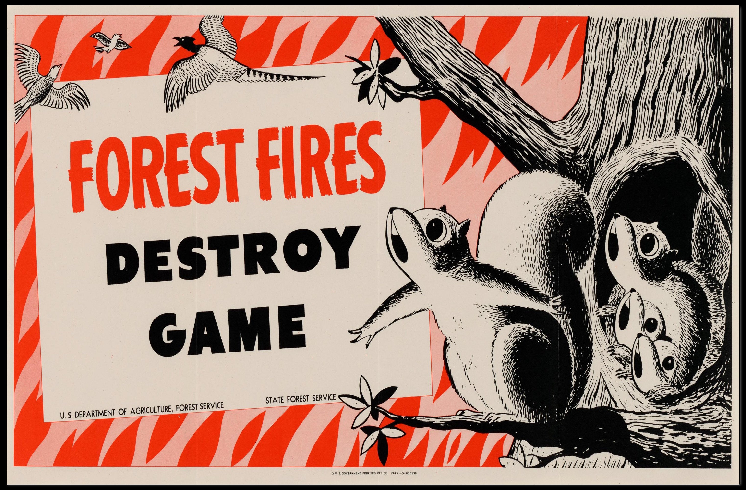 Forest Fire Warning Poster PosterGoat