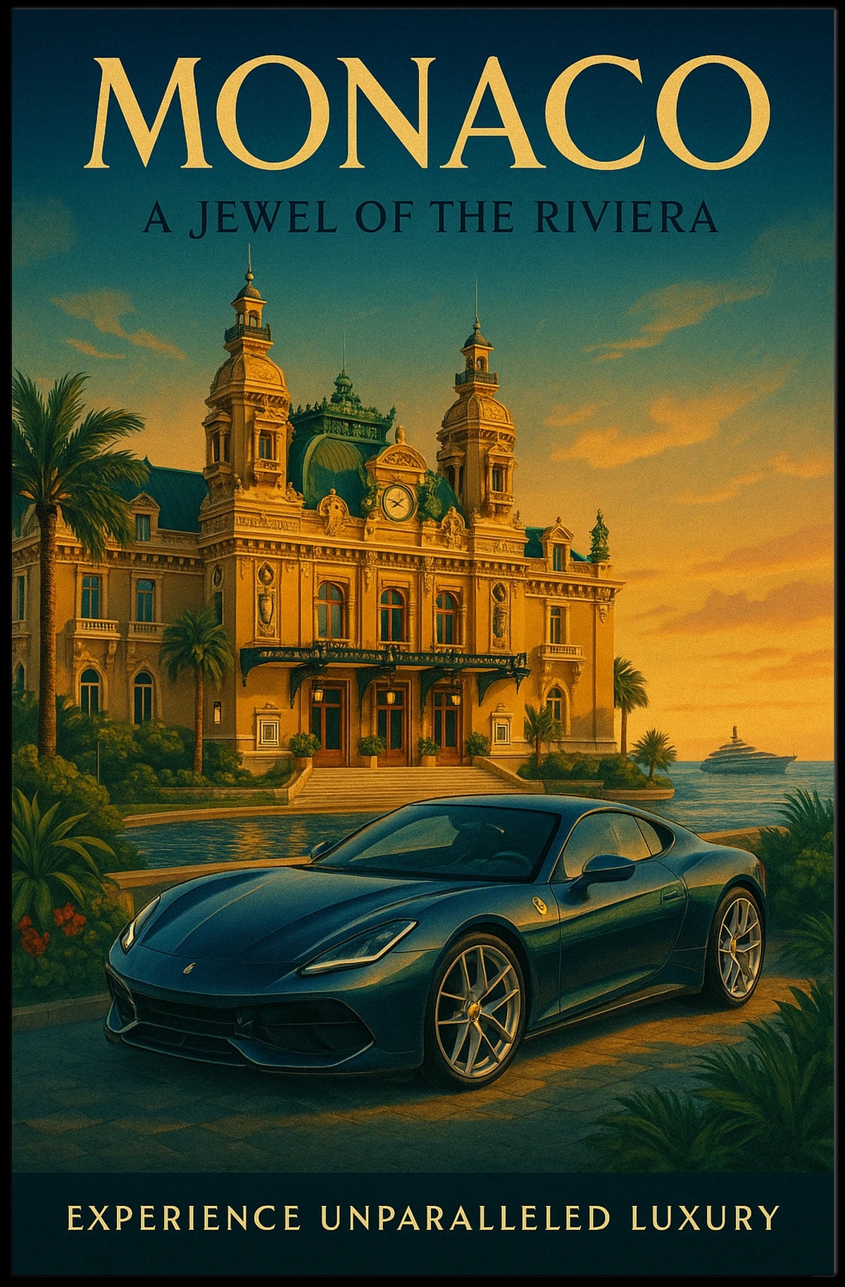 Monaco A Jewel of the Riviera Poster
