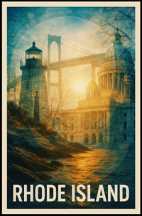 Rhode Island Scenic Montage Poster