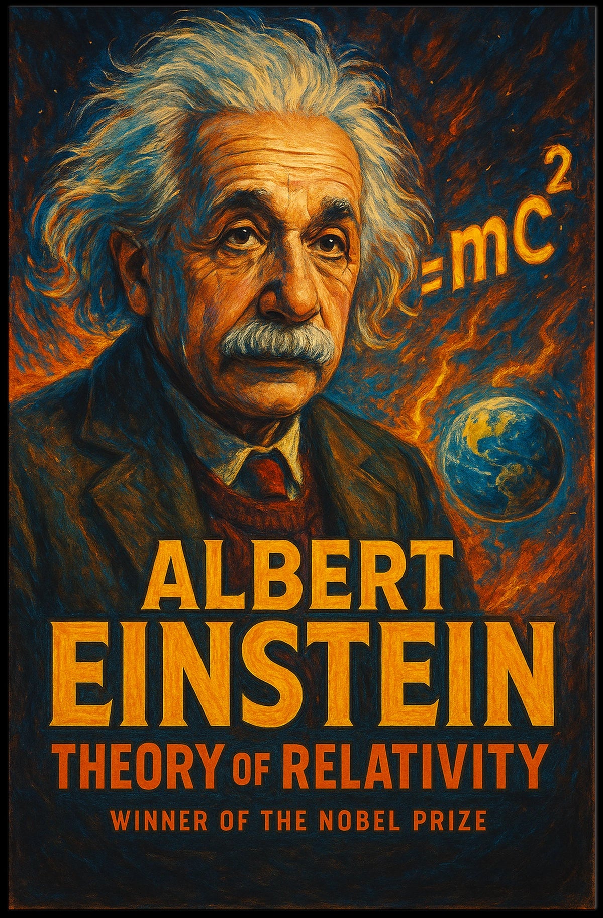 Albert Einstein Theory Of Relativity Poster