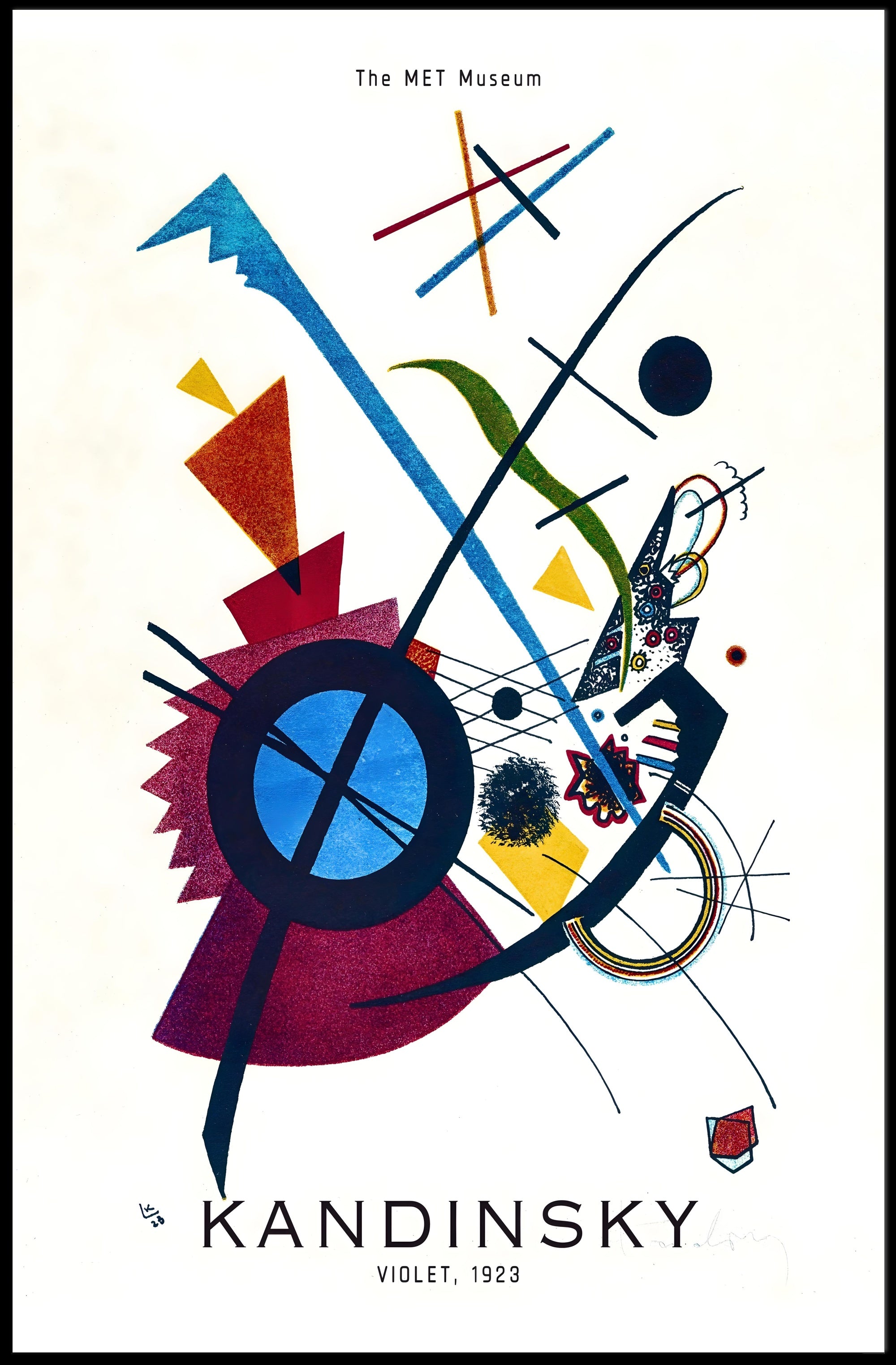 Kandinsky Violet 1923 Poster