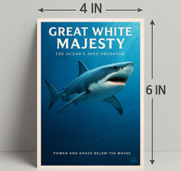 Great White Majesty Poster PosterGoat