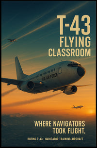T-43 Flying Classroom U.S. Air Force Aircraft Poster