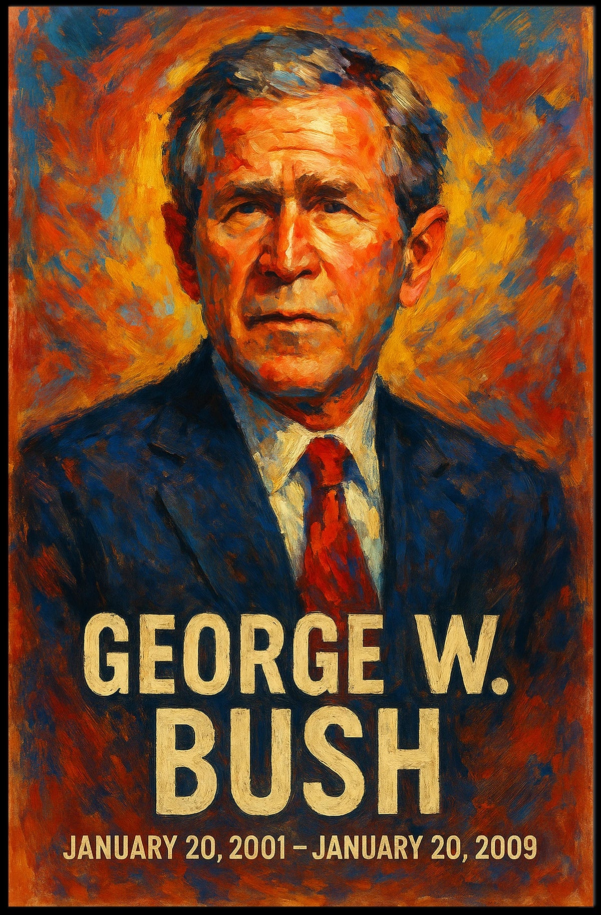 George W. Bush Presidential Tenure Poster