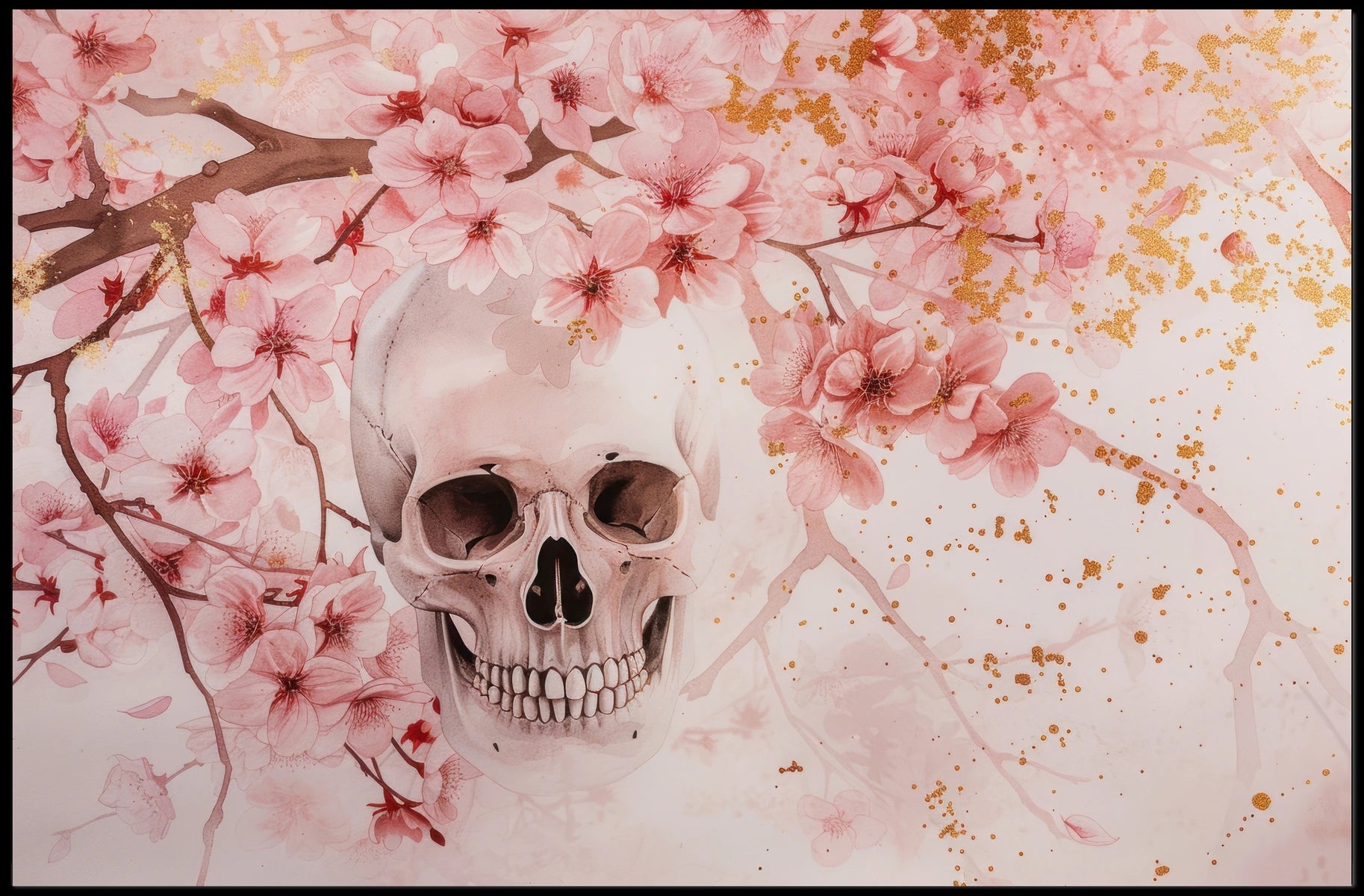 Blossoms and Bones Poster