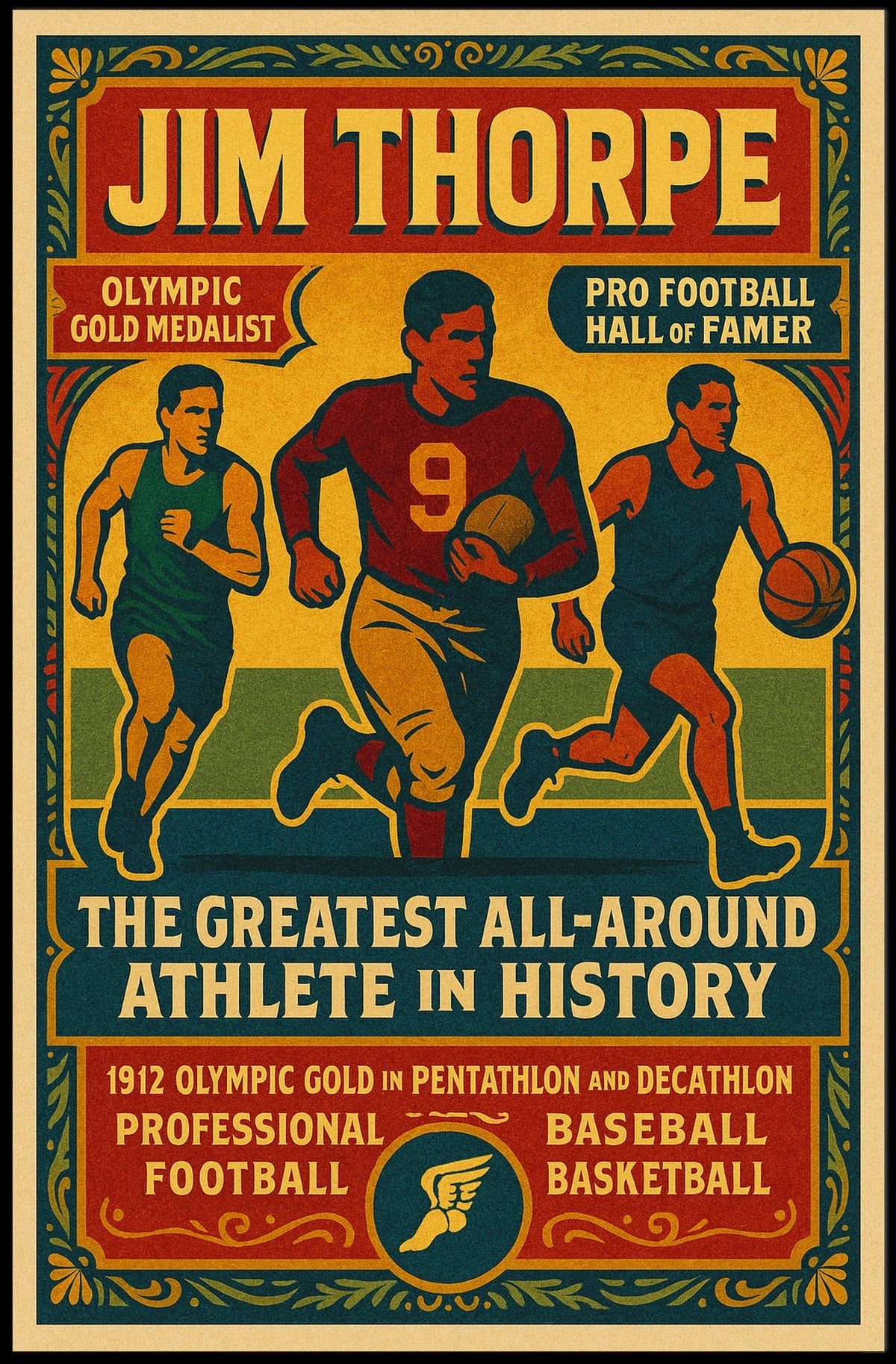 Celebrating an Athletic Legend Poster