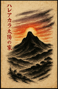 Dramatic Japanese Landscape Impressionism: Artistic Poster