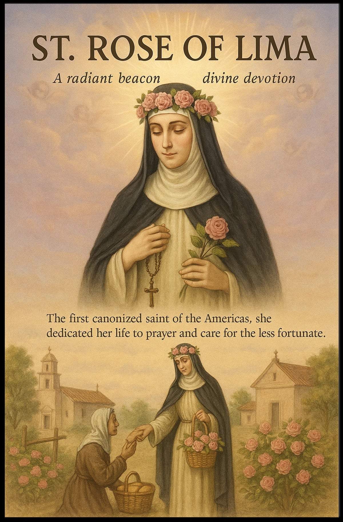 St. Rose of Lima A Radiant Beacon Poster