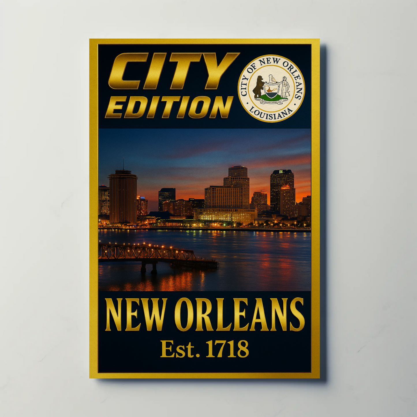 New Orleans City Edition Travel Poster