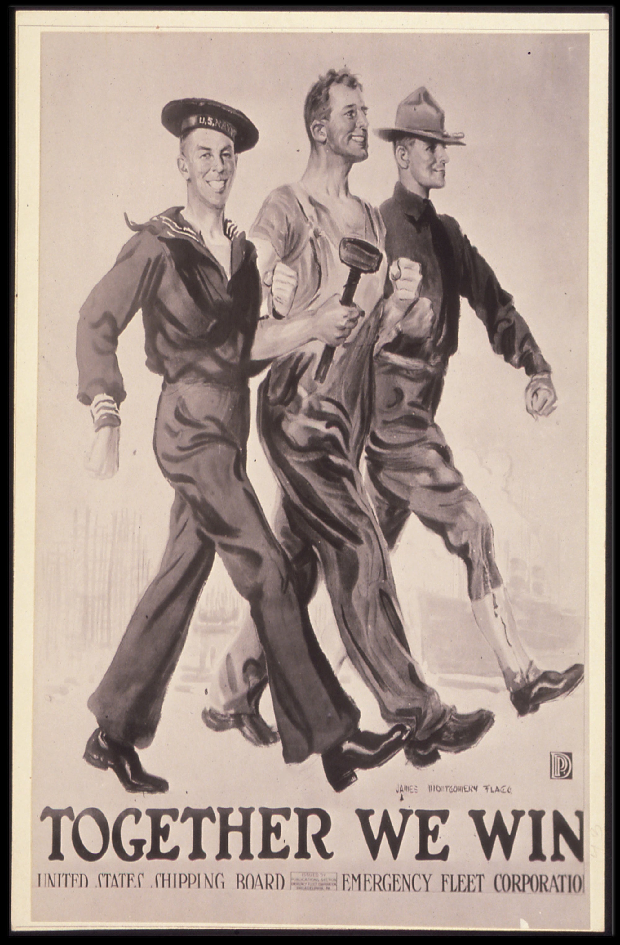 World War I Maritime Unity Propaganda Poster