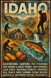 Discover Idahos Wilderness Poster