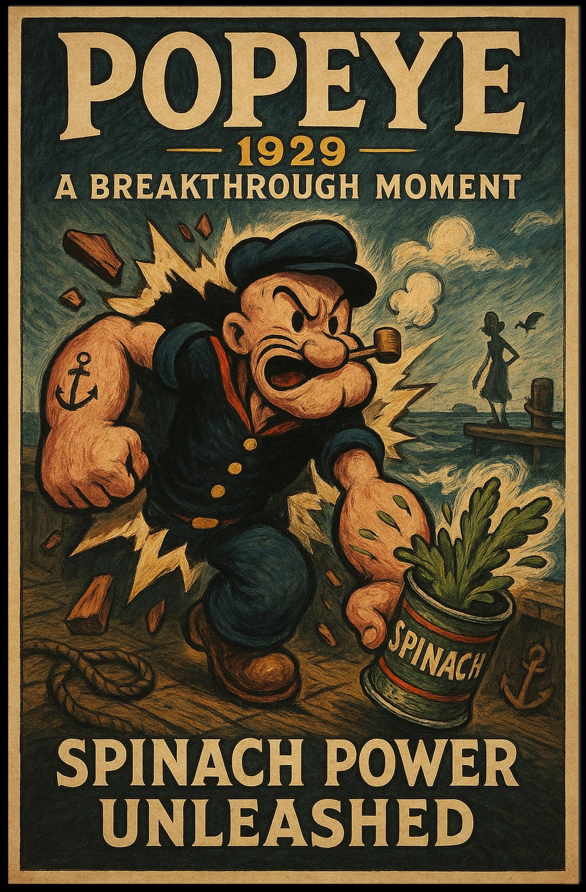 Popeye 1929 Art Poster POP-156