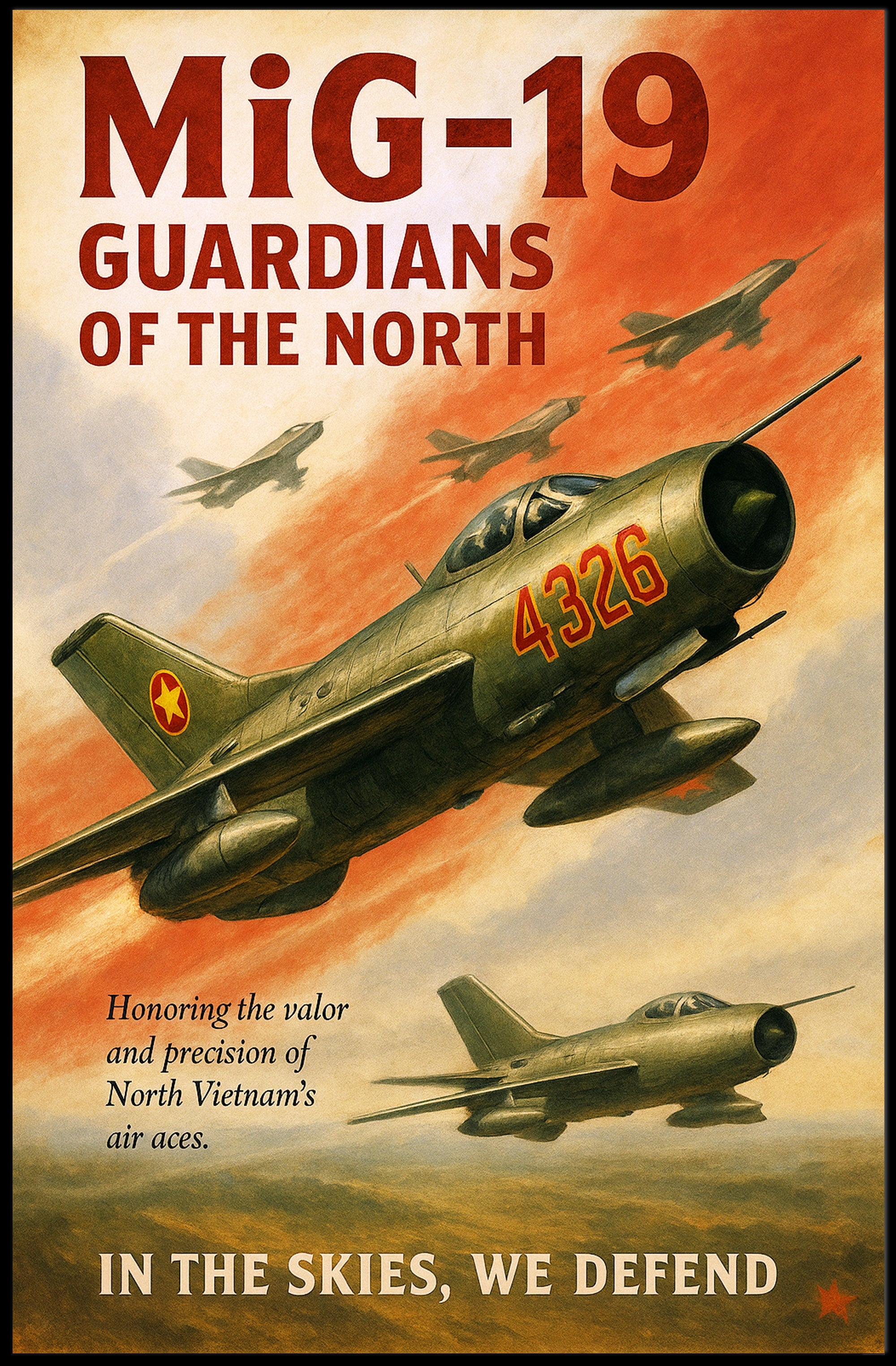 Guardians of the North MiG-19 Tribute Poster