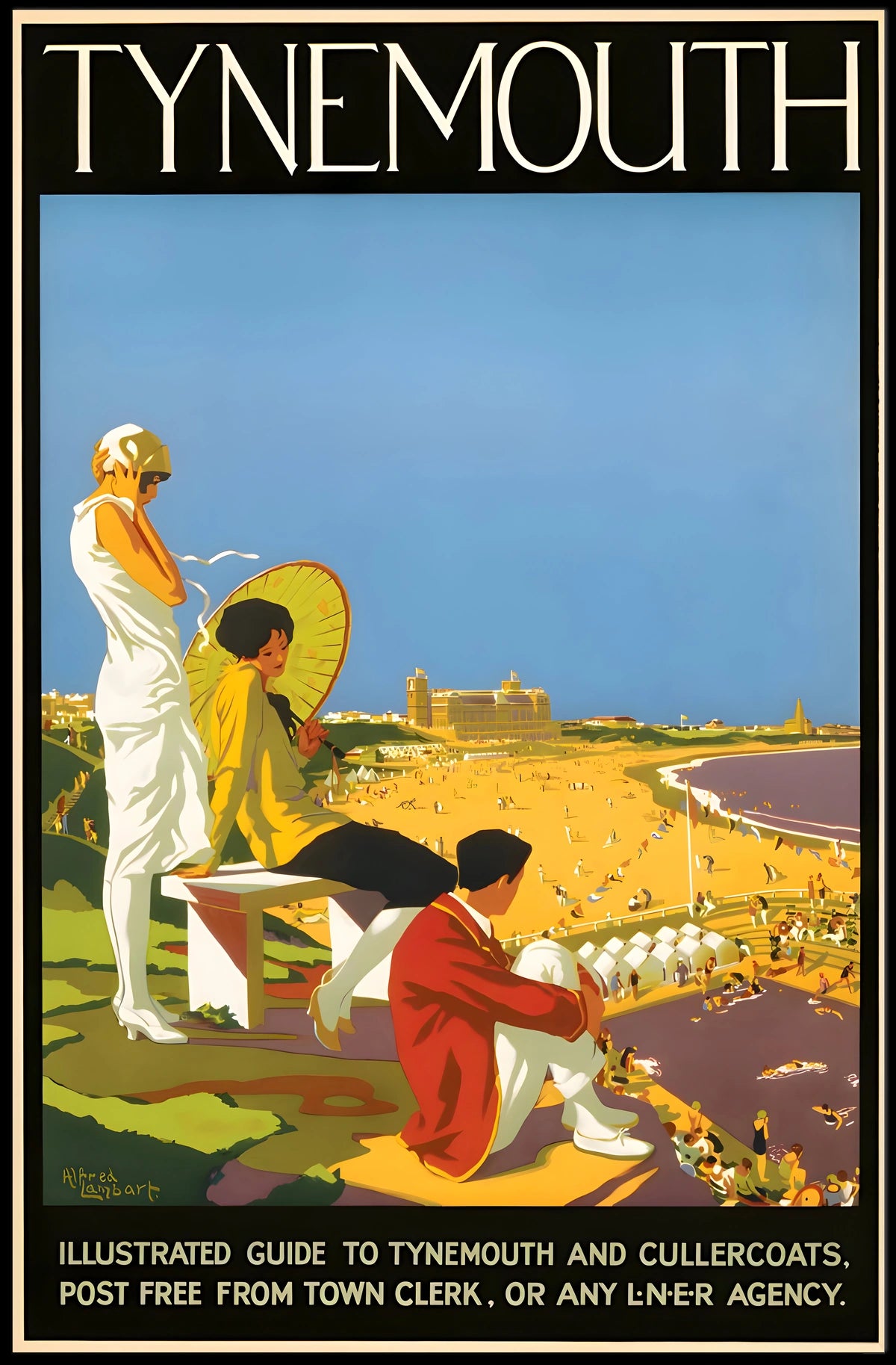 Tynemouth Illustrated Guide Poster