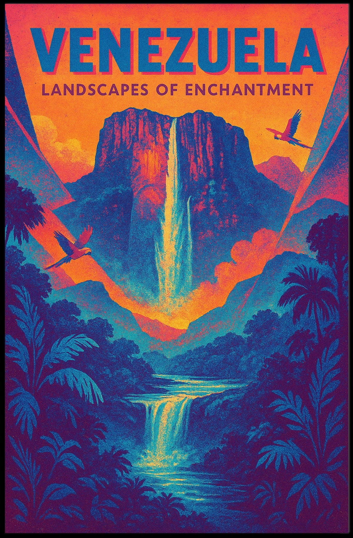 Venezuela Landscapes Of Enchantment Poster