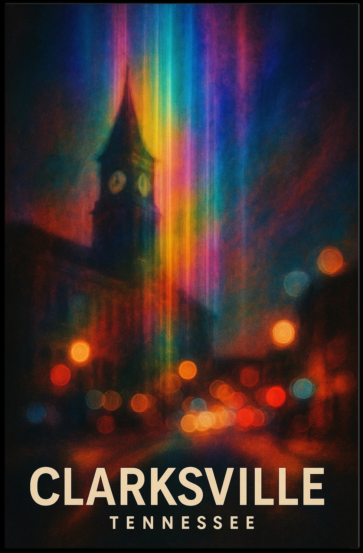 Clarksville Tennessee Travel Photography Realism Poster