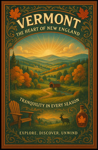 Vermont The Heart of New England Poster