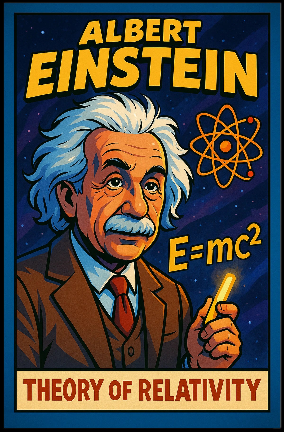 Albert Einstein Theory Of Relativity Poster