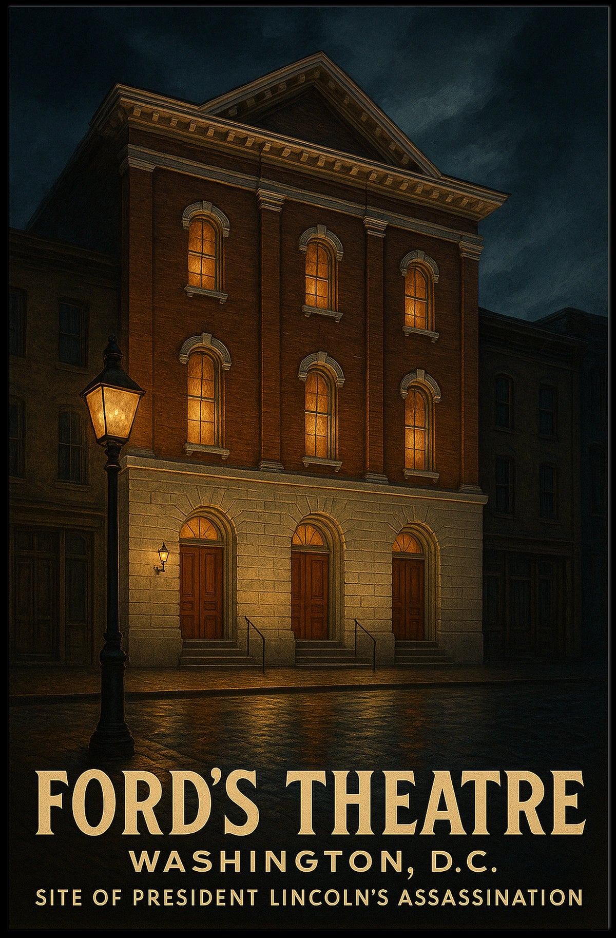 Abraham Lincoln FordS Theatre Poster