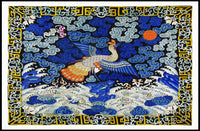 Mythical Phoenix in Stormy Sea Artistic Poster