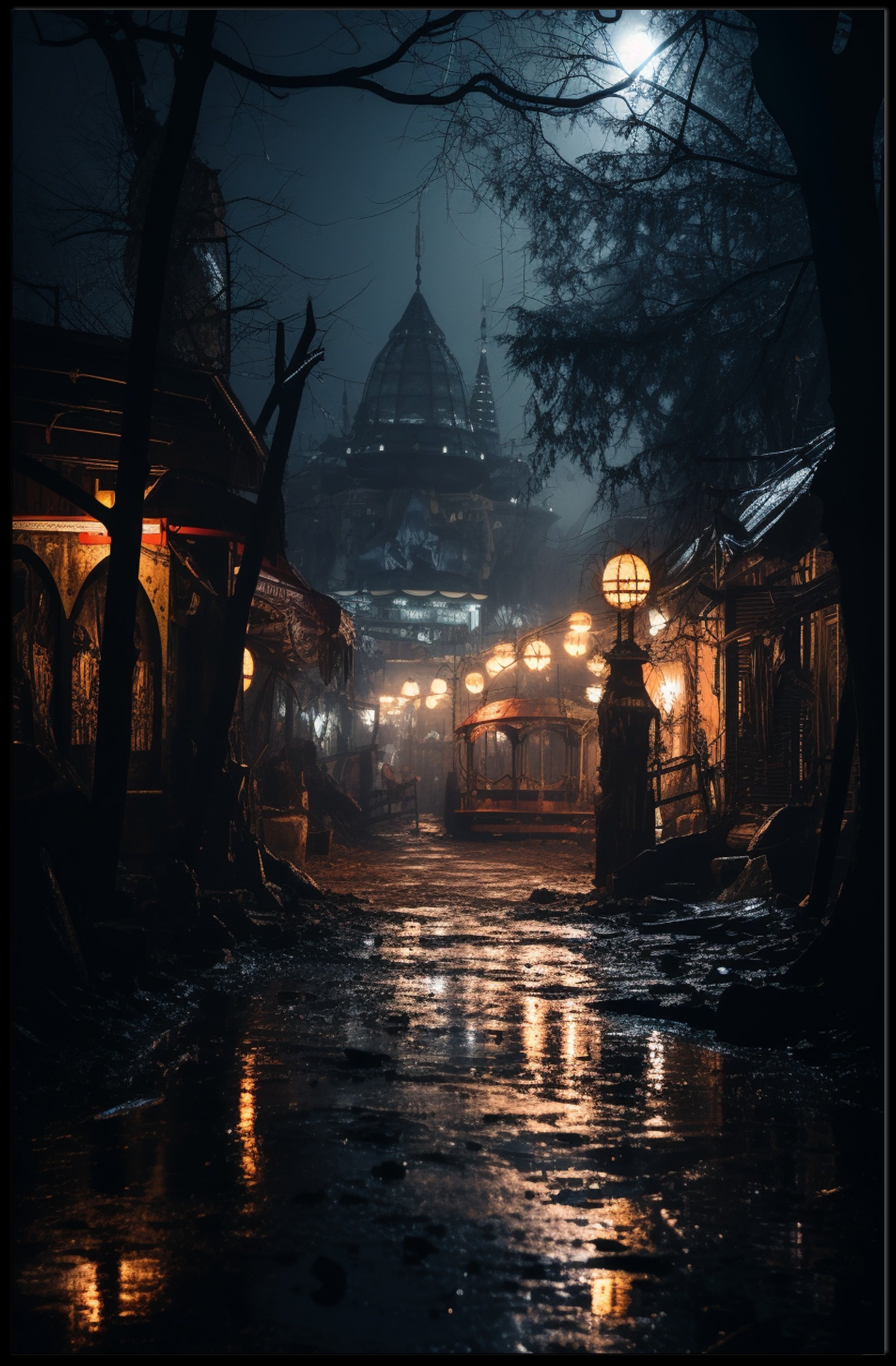 Enchanted Nightscape Poster