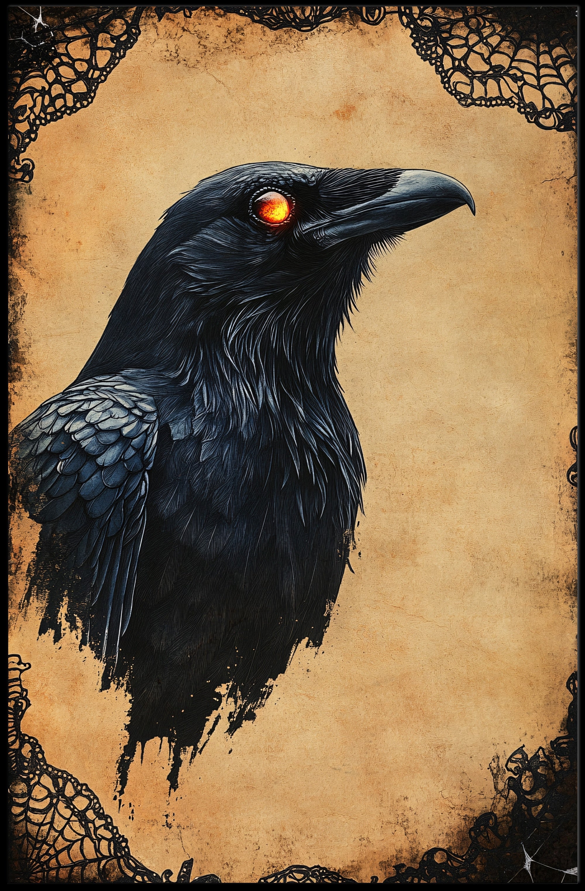 The Enigmatic Raven Poster