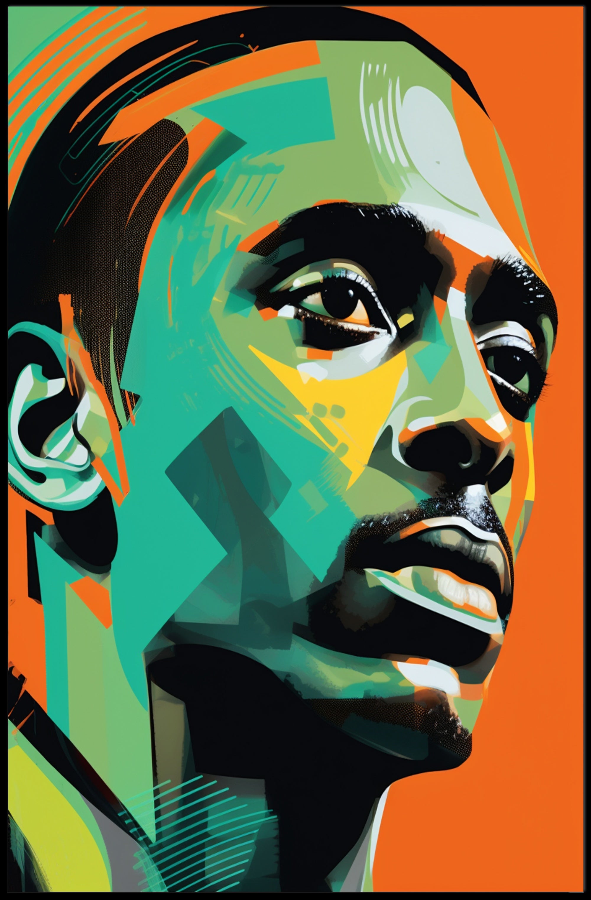 Vibrant Portrait Poster PosterGoat