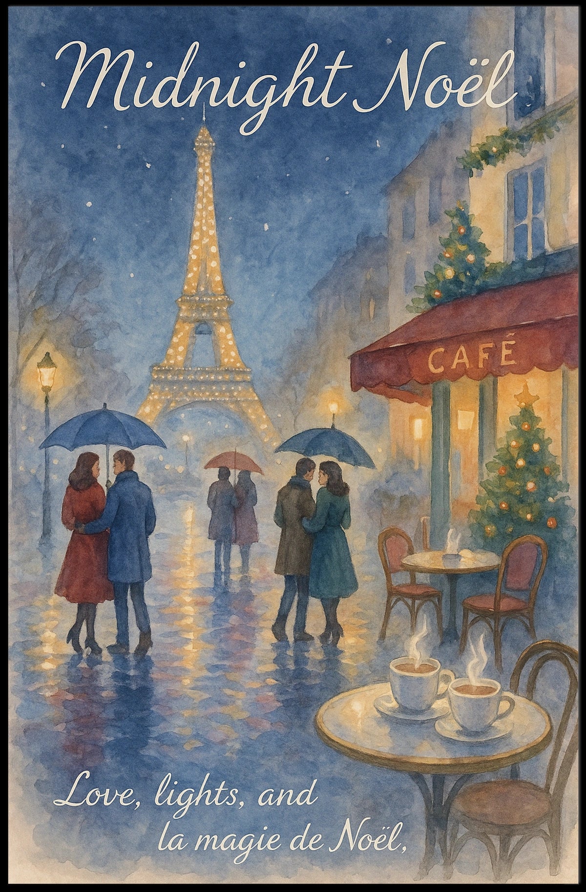 Midnight Noel Nightscape Traveler Poster