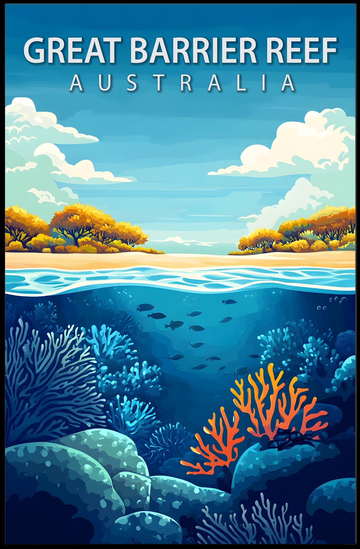 Great Barrier Reef Australia Poster