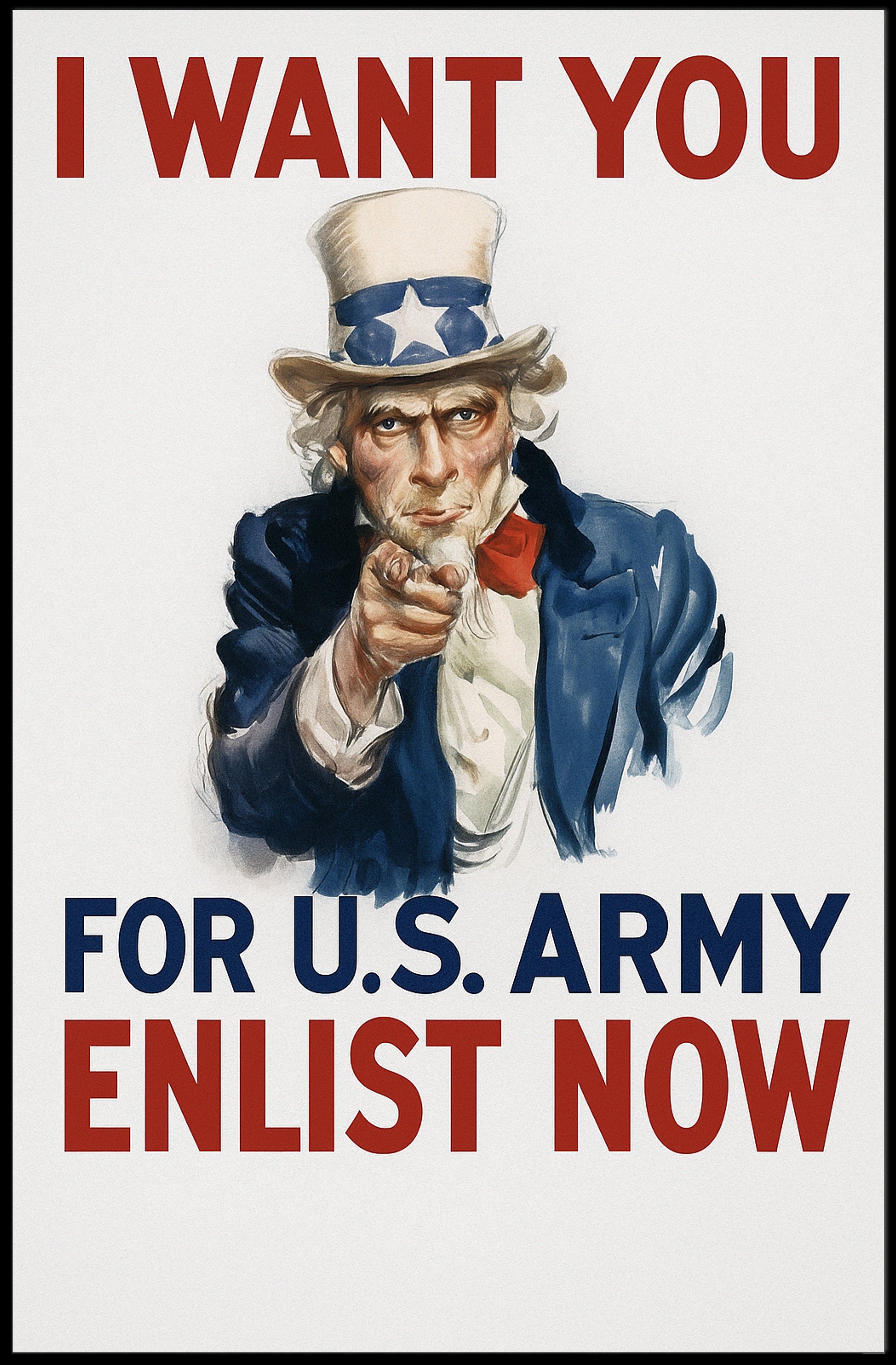 Uncle Sam Recruitment Poster PosterGoat