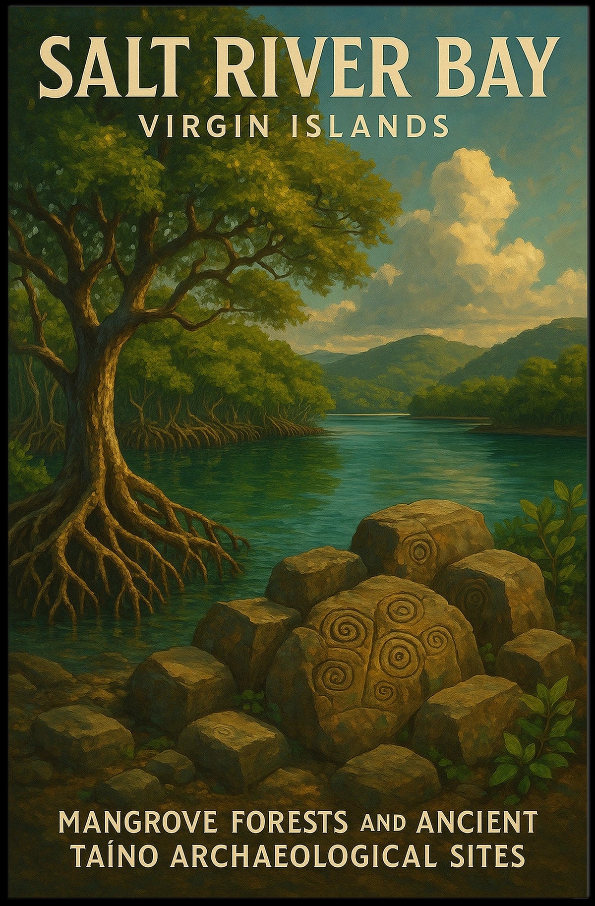 Salt River Bay Virgin Islands Poster