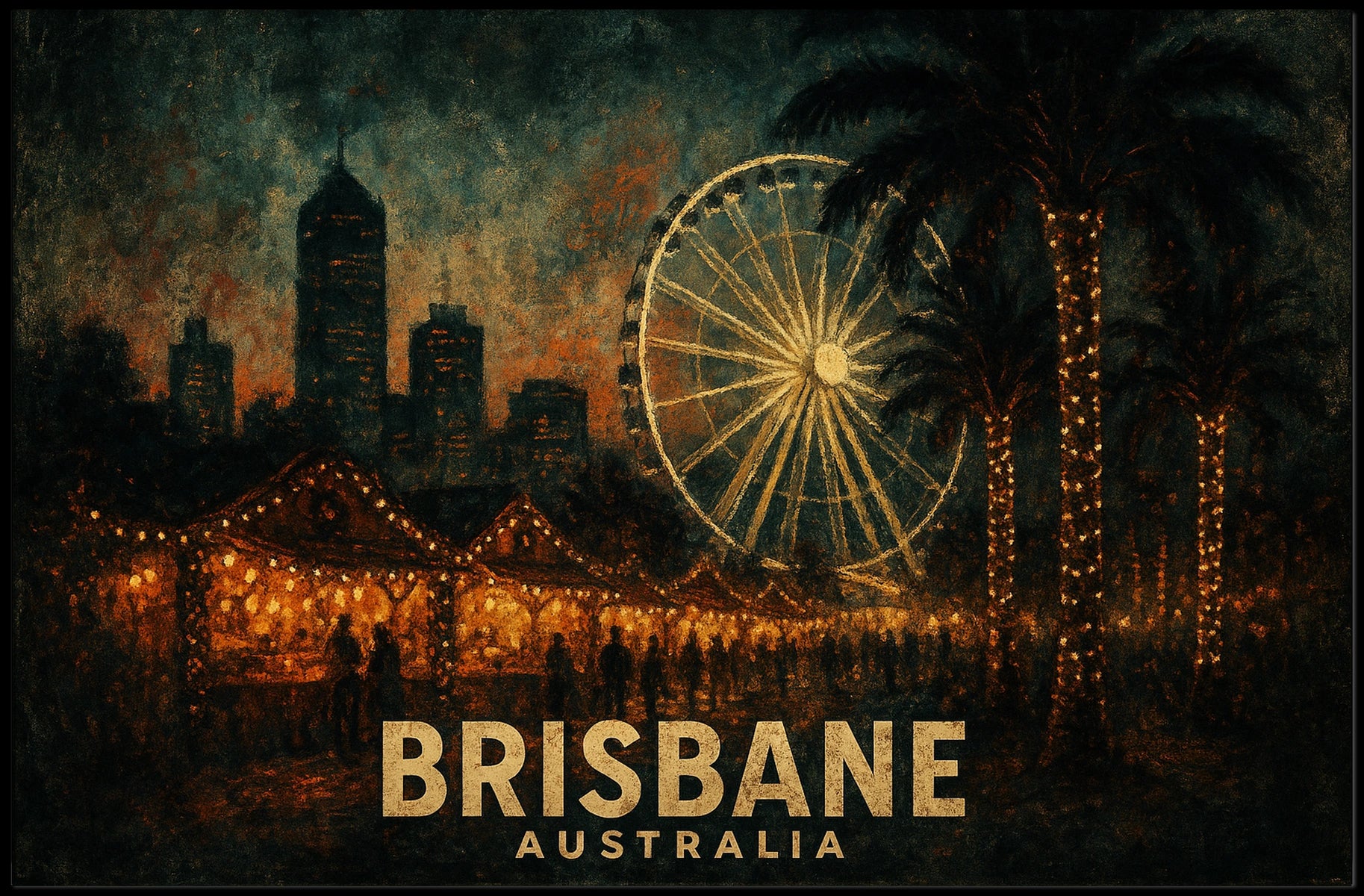 Brisbane Nights Poster