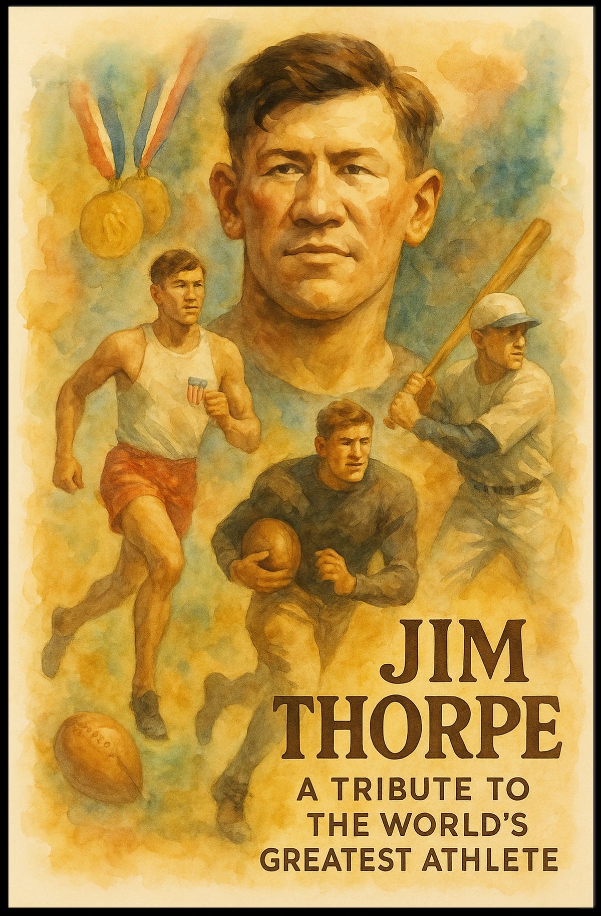 Celebrate the Legendary Jim Thorpe Poster