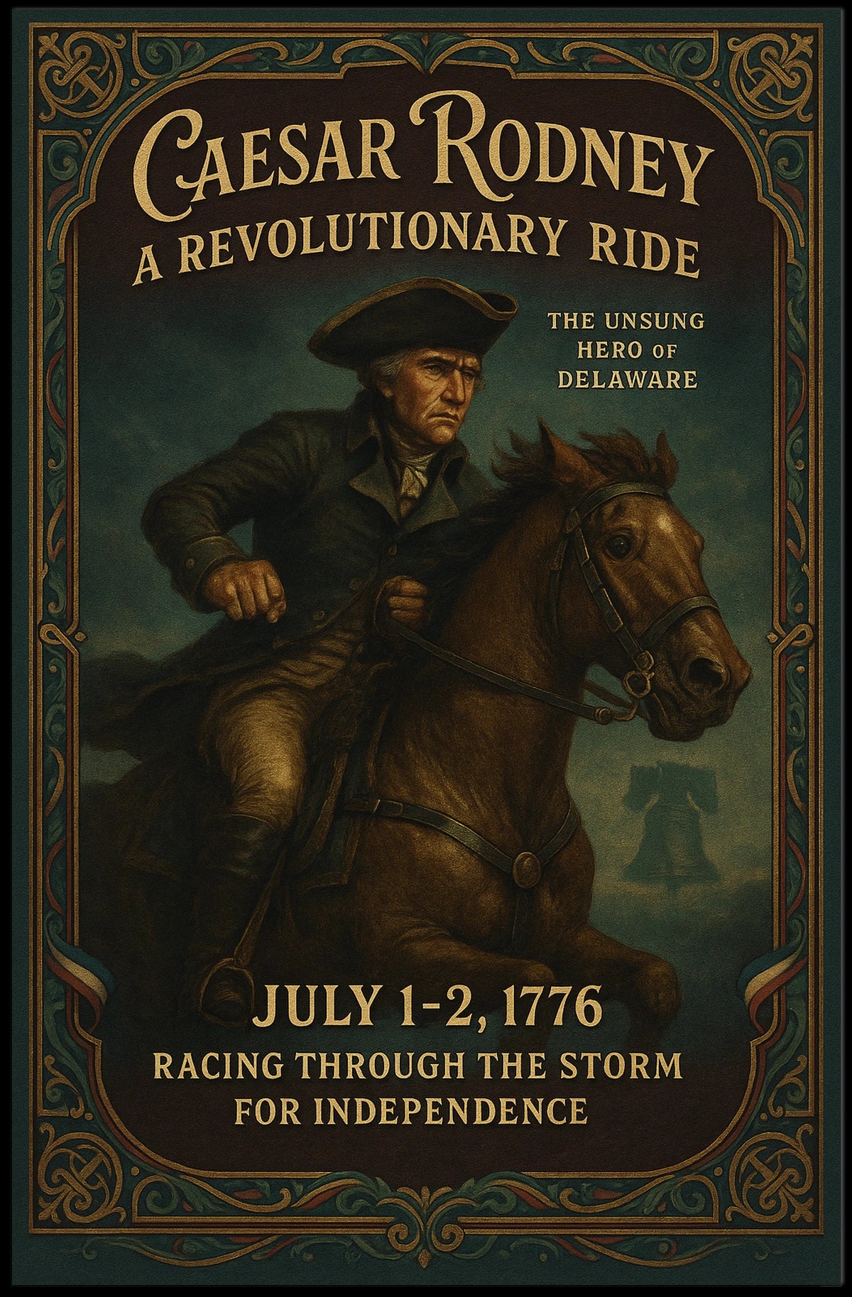 Caesar Rodney A Revolutionary Ride Poster